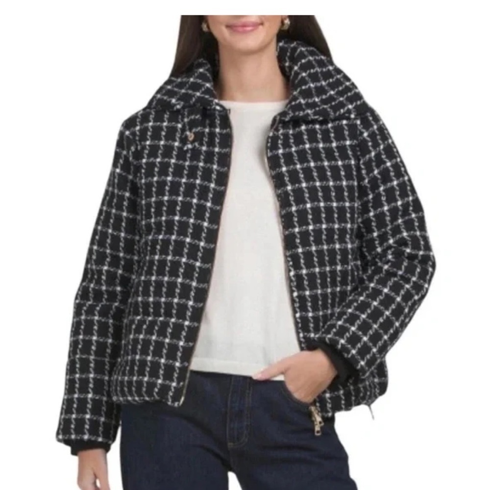 NWT Jason Wu Women's Black and White Tweed Jacket